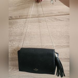 Kate Spade Black Leather Chain Shoulder Bag